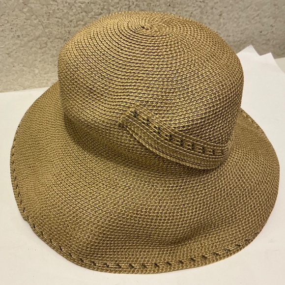Diane Harty Millinery Handmade Straw Hat One Of A Kind Timeless Boho Hat EUC main image 4